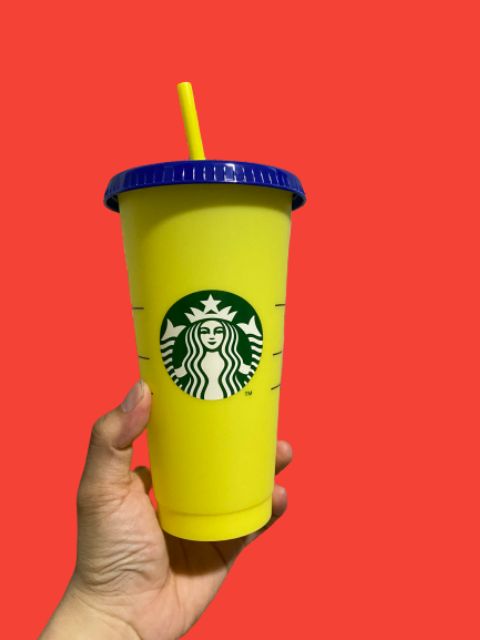 [HOT TREND] LY NHỰA STARBUCKS ĐỔI MÀU CAO CẤP - MẪU MỚI NHẤT NĂM NAY - HALIDO