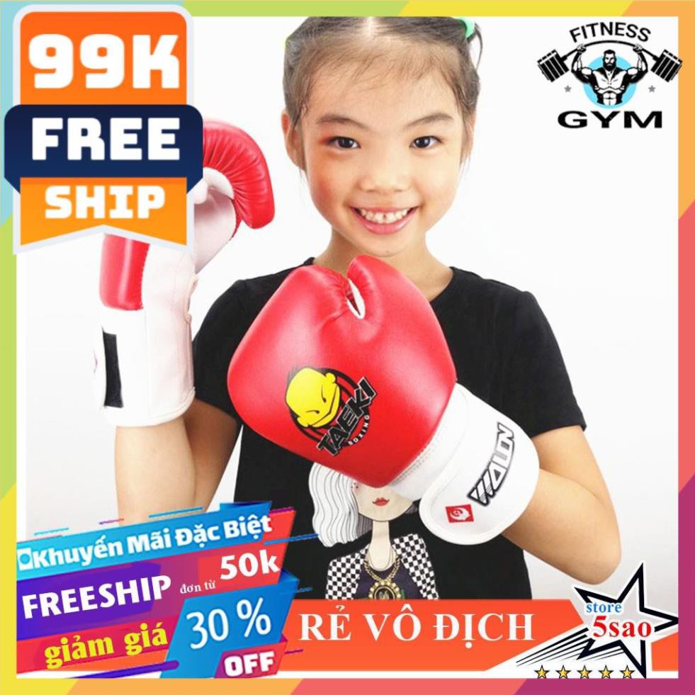 FREESHIP 🎁 Găng tay boxing trẻ em loại tốt ⚡Găng tay đấm bốc trẻ em giá siêu rẻ