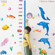 TRANH DÁN TƯỜNG ĐO CHIỀU CAO CHO BÉ