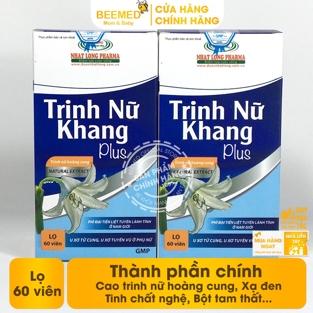 Trinh nữ Khang Plus hỗ trợ giảm u xơ tử cung, tuyến vú phì đại tiền liệt tuyến - từ xạ đen, trinh nữ hoàng cung