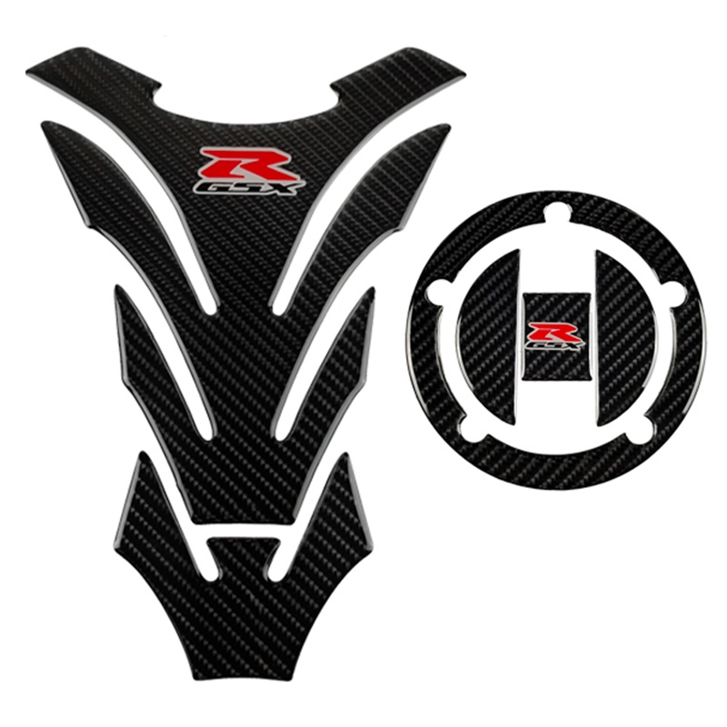 Miếng Dán Trang Trí Nắp Bình Xăng Xe suzuki gsxr gsx-r 750 600 1000 Bằng Chất Liệu Sợi Các Bon