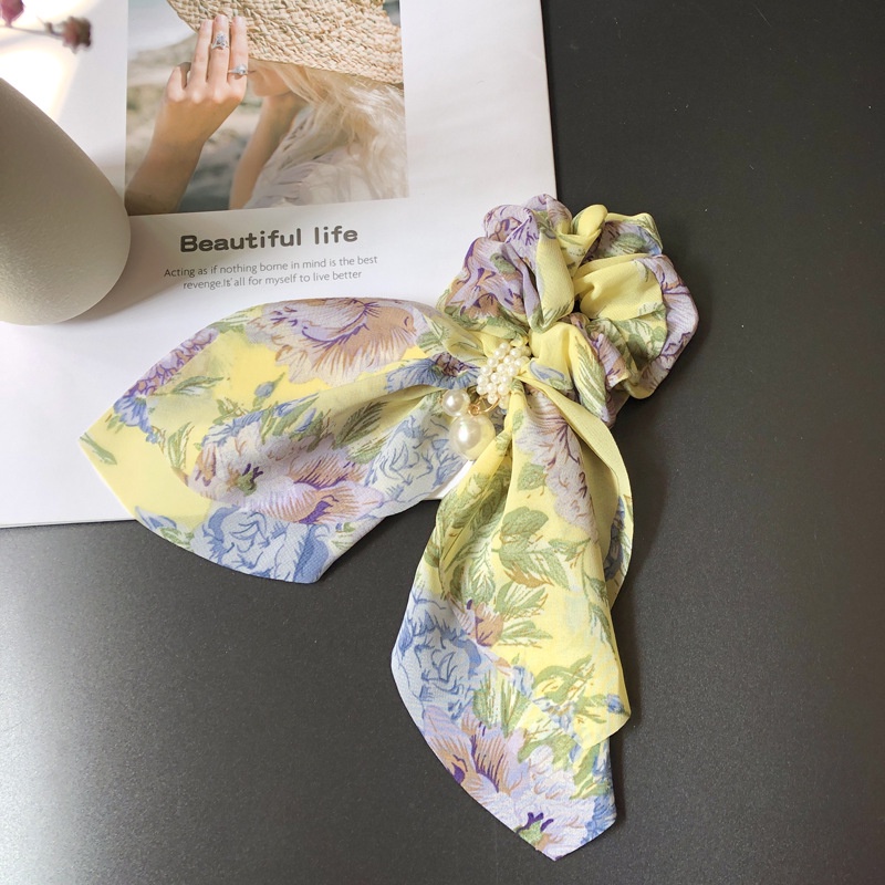 Dây Buộc Tóc Nơ Satin Cỡ Lớn Phong Cách Hàn Quốc Mới