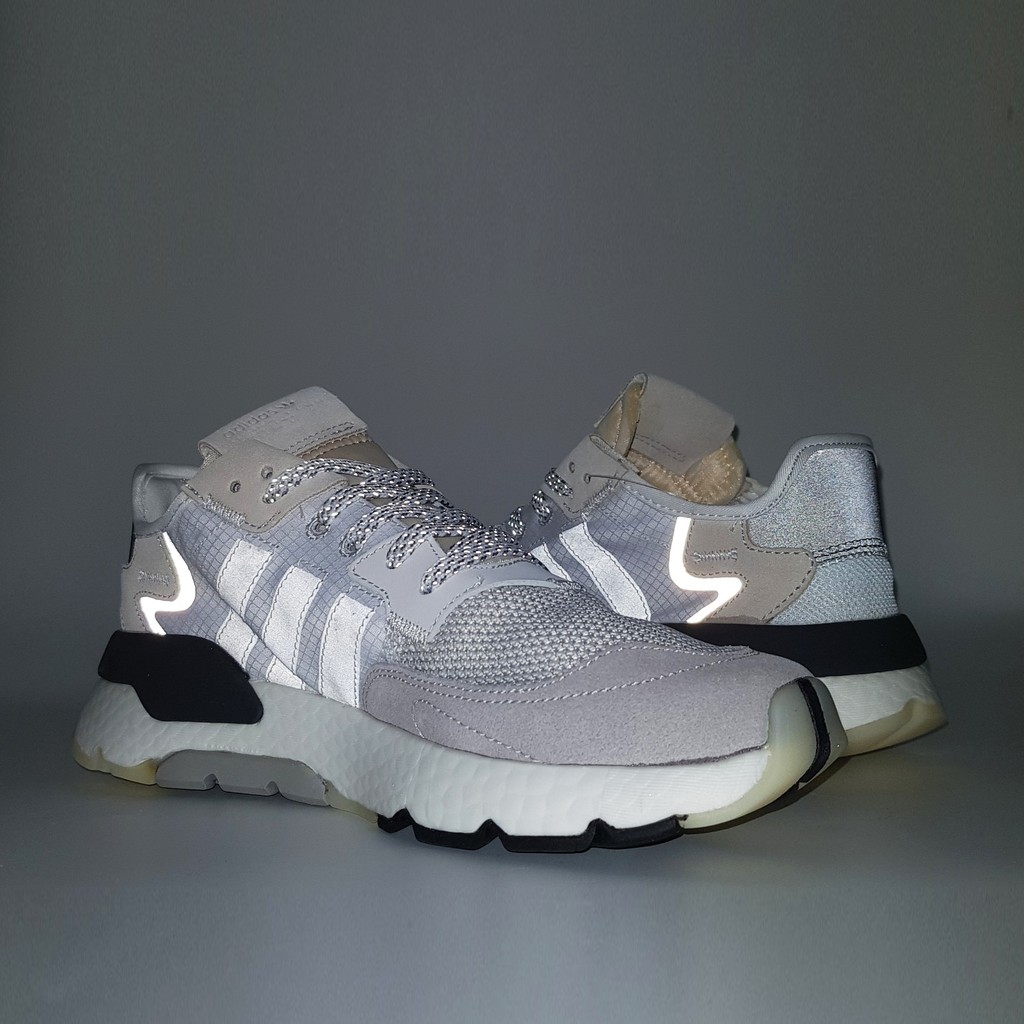 [video+ảnh thực] Giày Sneaker Nite Jogger 2019 Crystal White