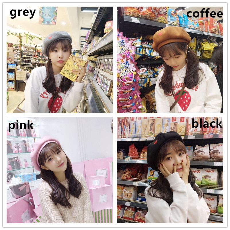 Cute and youthful style beret hat for women