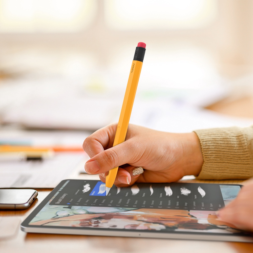 Case/ Ốp silicon kiểu bút chì cho Apple Pencil 2