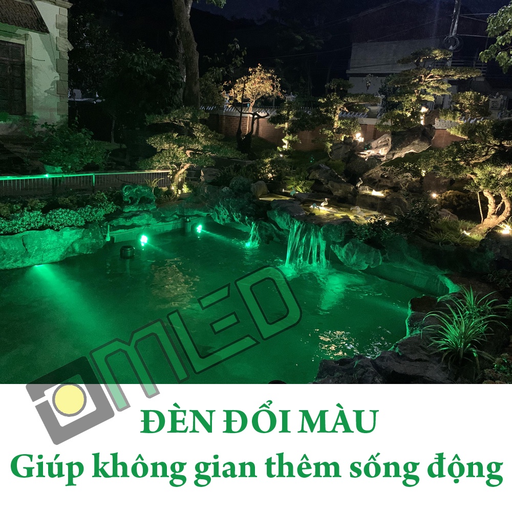 Đèn Led Âm Nước Chiếu Hồ Cá Koi - Điện Áp 12V và 24V - Chống Nước Ip 68 - Đủ Công Suất Ánh Sáng