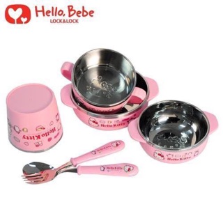 Bộ 5 món đựng đồ ăn cho bé - inox cao cấp