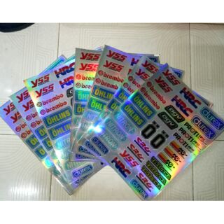 Tem logo yss-hrc-nitron 7 màu