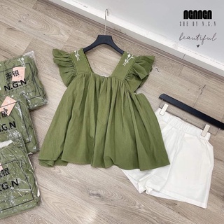 Set đũi cánh tiên quần short