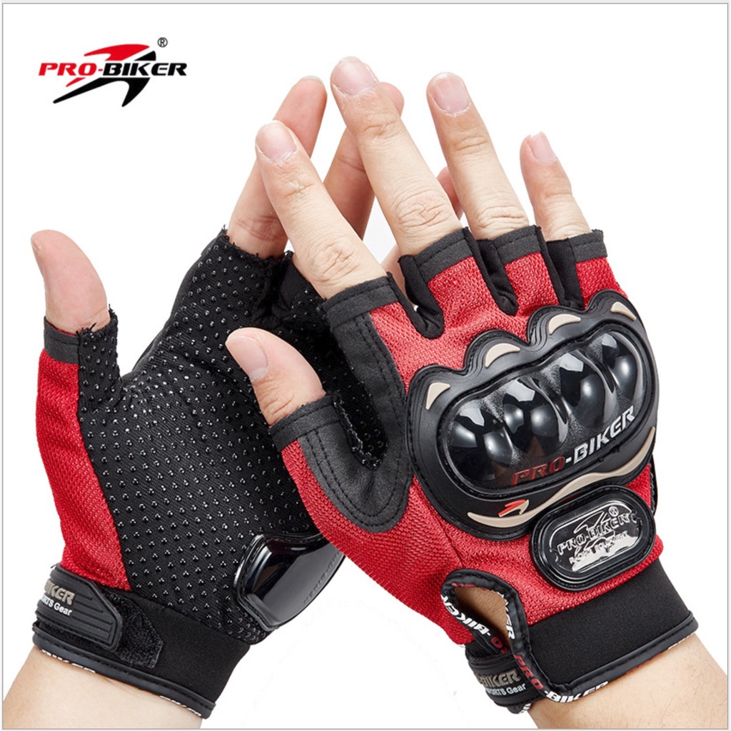 Găng Tay Cụt Ngón Phượt Probiker Có Gù Bảo Vệ ,Găng Tay Xe Máy Có Đệm Lòng Bàn Tay Havana Store