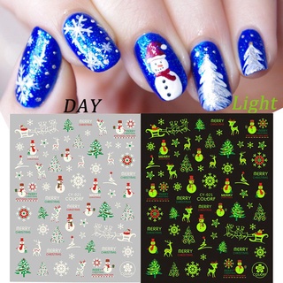 YUDESHUI Dán Trang Trí Móng Tay Dạ Quang DIY