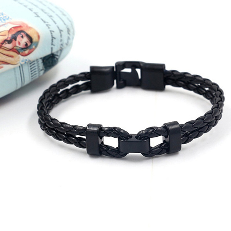 Retro Bracelets Fashion Accessories Jewelry Leather Bracelet Men Wristband Bracelets