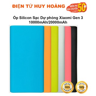 [Siêu Bền] ốp silicon dành cho Pin sạc dự phòng Xiaomi 10000mAh/20000mAh Gen 3, Full màu