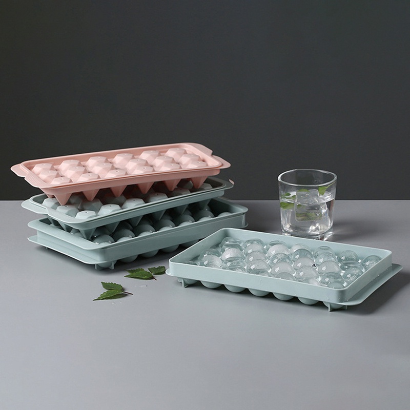 Khuôn Nhựa Làm Đá Viên 18 / 33 Ngăn 3d Jp5