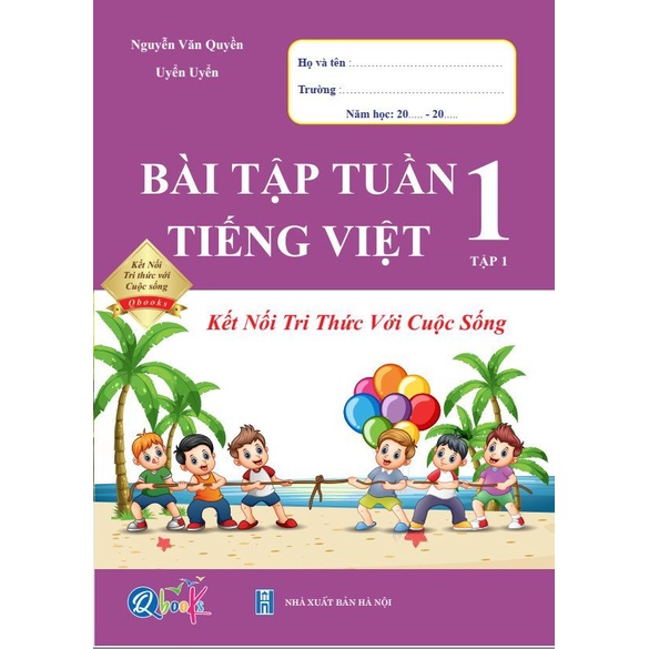 Sách - Bài tập tuần tiếng việt 1 Tập 1 - Kết Nối Tri thức với cuộc sống (1 cuốn)