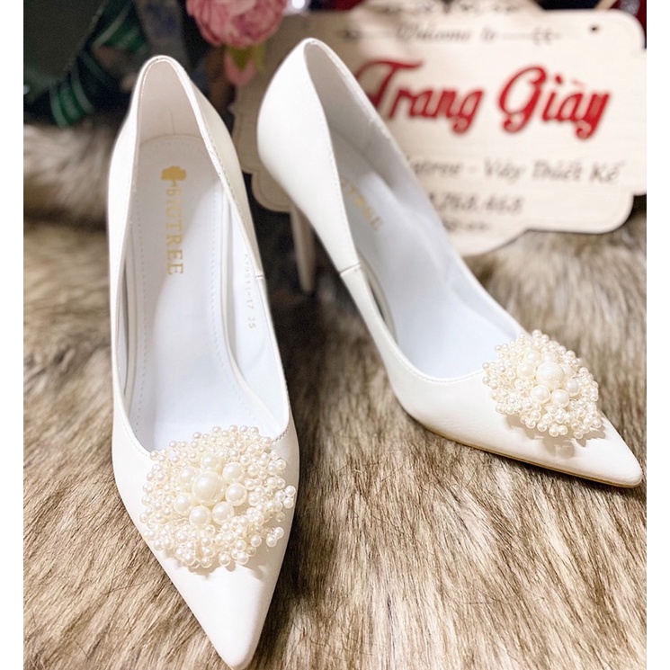 GIÀY THIẾT KẾ NGỌC CHÙM, GIÀY CƯỚI, GIÀY CÔ DÂU  (là mẫu tkế thủ công vui lòng chắc chắn trước khi đặt hàng)