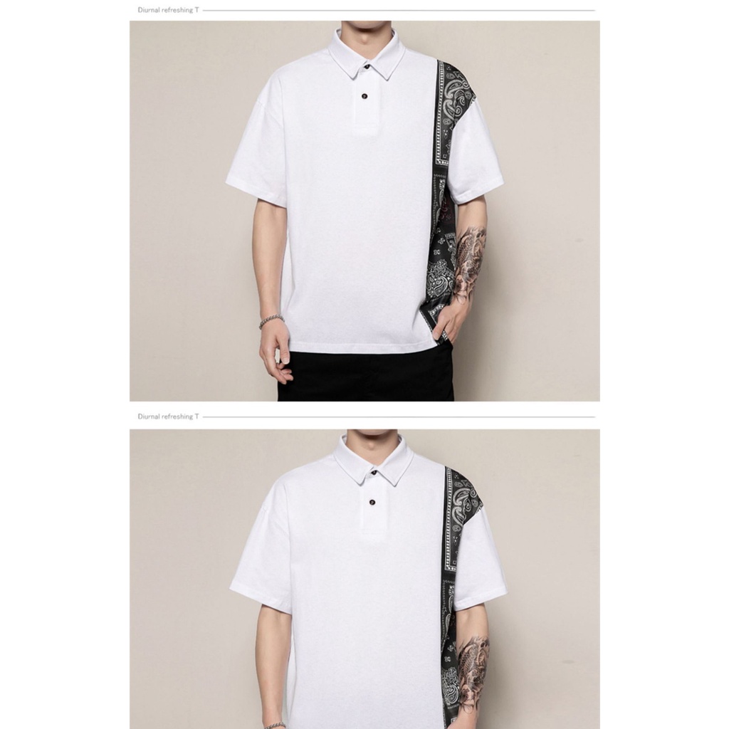 Áo Polo Tay Ngắn Dáng Rộng Cỡ Lớn 8XL Thời Trang Trẻ Trung Cho Nam