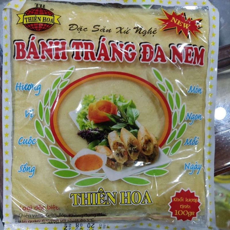 Bánh tráng đa nem/bánh ram Thiên Hoa đặc sản Nghệ An