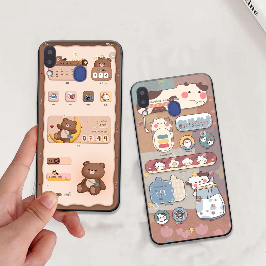 Ốp lưng Samsung M20 / M30 bộ hình gấu , thỏ hồng cute dễ thương giá rẻ siêu bền