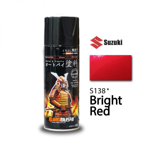 Sơn xịt Samurai màu xe Suzuki S138* màu đỏ sáng