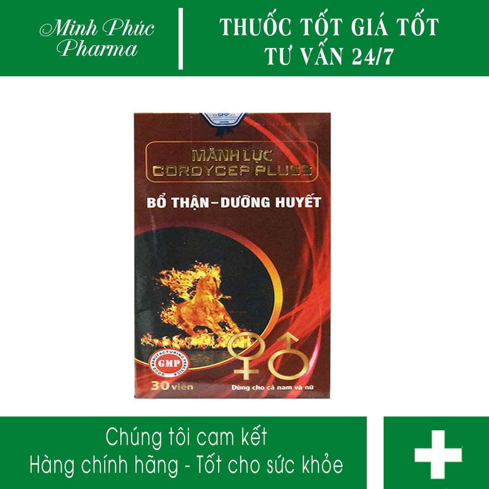 Mãnh Lực Cordycep Plus - Bổ Thận, Tráng Dương, Tăng Cường Sinh Lý