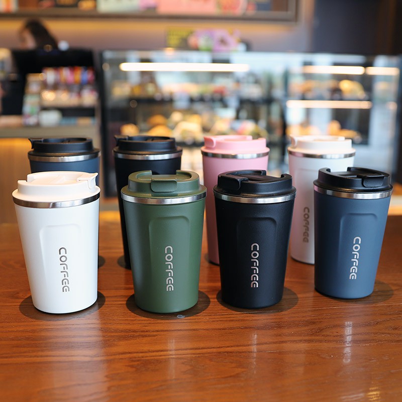 Bình giữ nhiệt Coffee nắp chống tràn 510ML cốc giữ nhiệt bằng inox không gỉ cao cấp