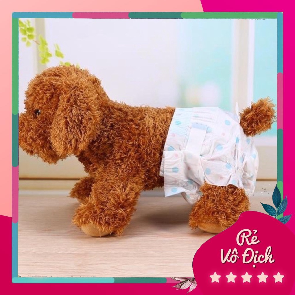 Bỉm tả vệ sinh cho chó cái đủ size-Hộp 10miếng