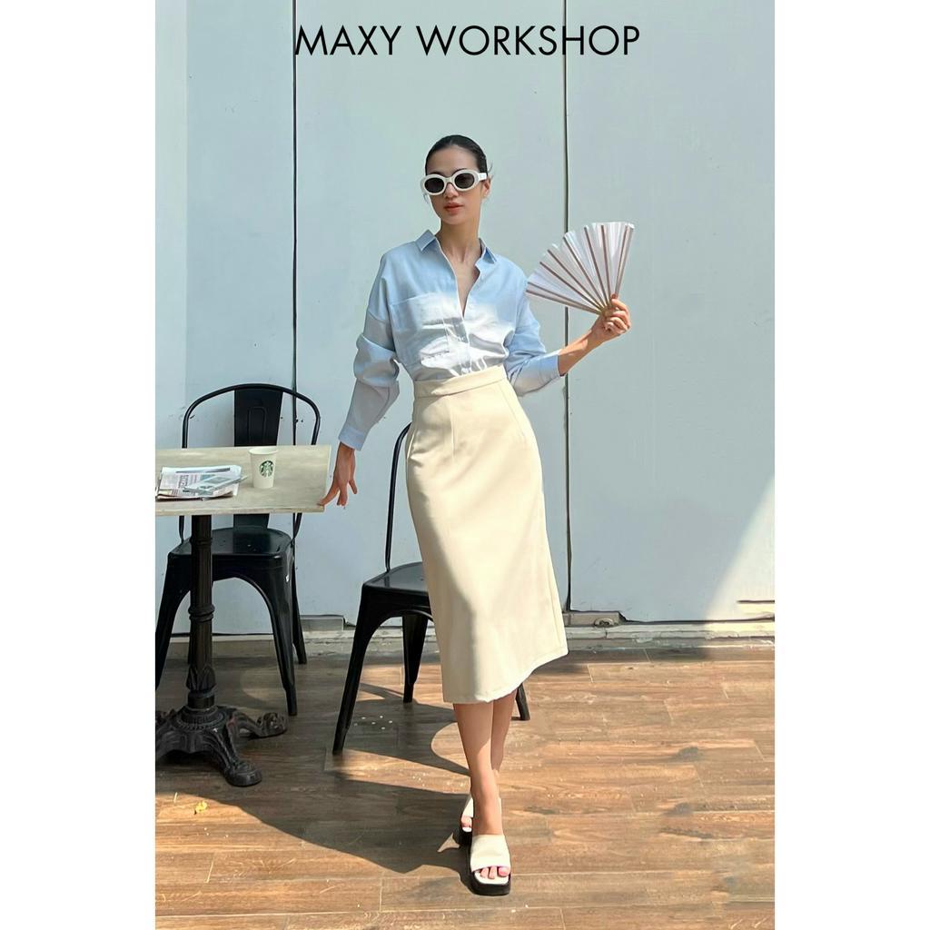 Tổng hợp áo sơ mi nữ freesize basic đủ màu Shirt freesize Maxy Workshop