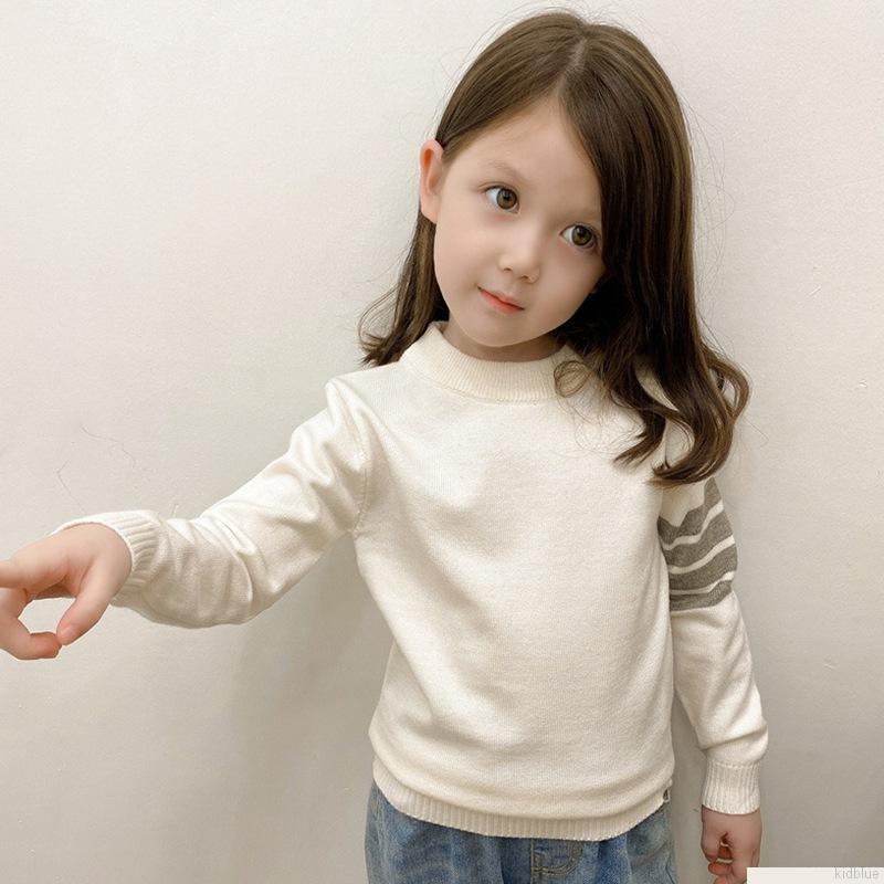 Áo thun tay dài cổ tròn màu sắc thời trang cho bé