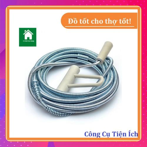 Dây thông cống lò xo,thông tắc vệ sinh,dây thông cống 10m,12m,15m,20m rất tiện dụng và được việc