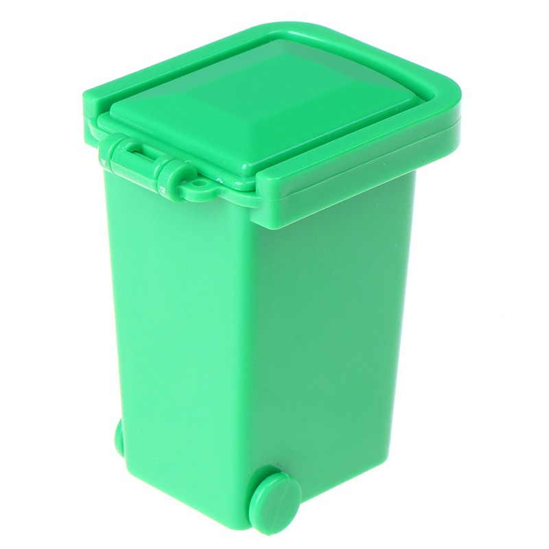 [superhomestore]1/12 Miniature Education Dollhouse Garbage Trash Can Decor Gift Toys