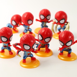 Set 8 người nhện lùn trang trí bánh kem