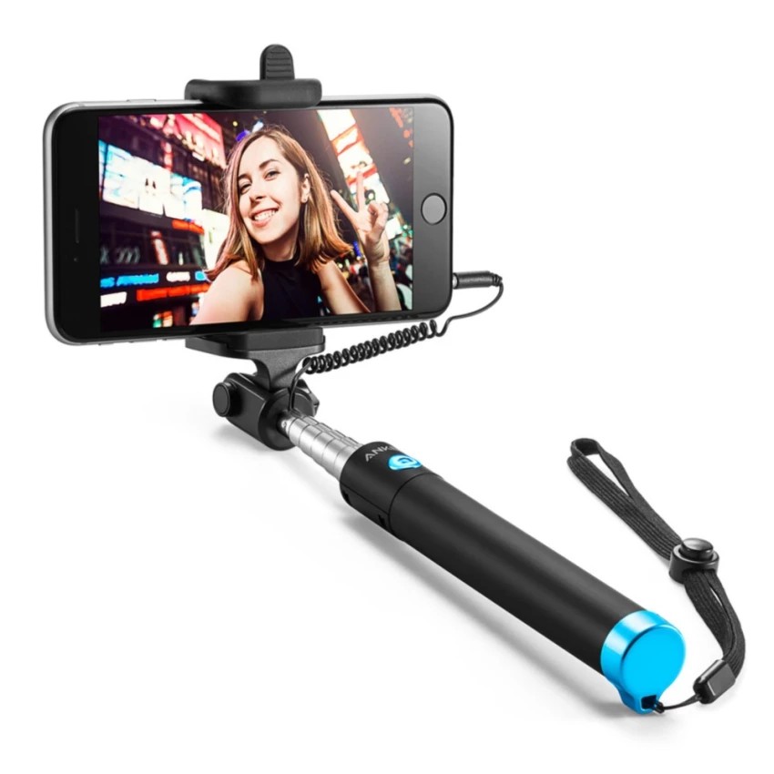 [Freeship toàn quốc từ 50k] Gậy chụp hình ANKER Selfie Stick Wired Monopod (Đen)