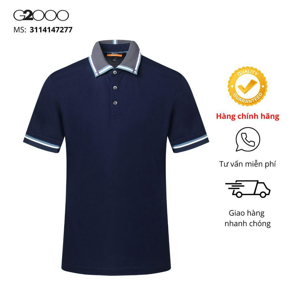 Áo Polo Nam G2000 Smart Fit (3114147277) Tay Ngắn Màu Xanh