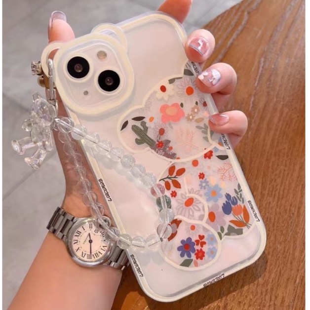Ốp Điện Thoại TPU Silicon Trong Suốt Hình Gấu Hoạt Hình Cho IPhone 15 pro max  14 pro max  13 11 12 Pro Max XS XR X 8 7 6S Plus