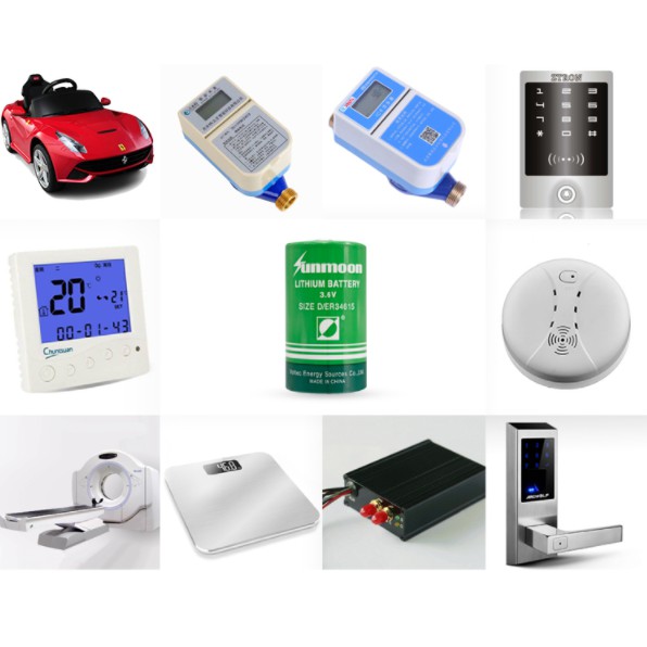Pin Size D 19000mAh Pin Sunmoon ER34615 3.6V