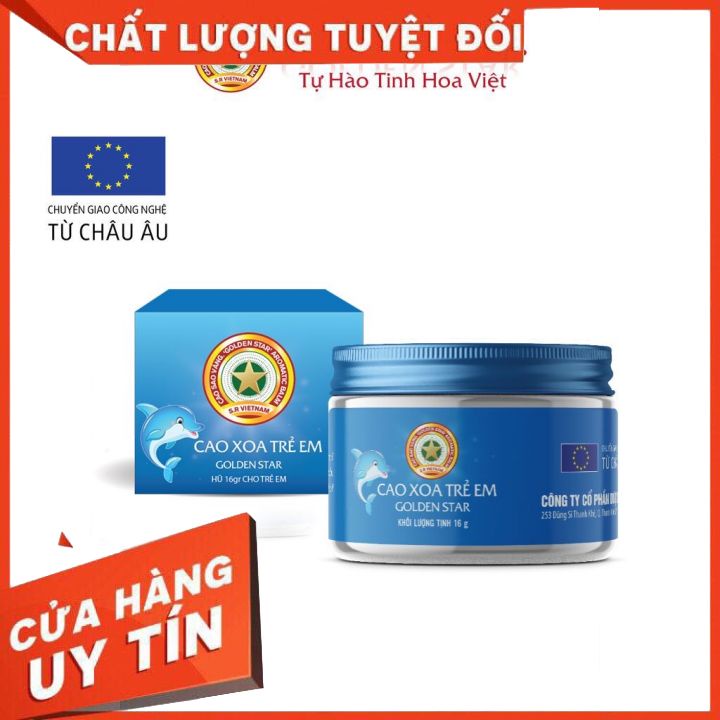 [Chính Hãng] Cao Xoa Trẻ Em Golden Star Dưỡng Ẩm Làm Dịu Da - Thương Hiệu Cao Sao Vàng (Hộp 16g)