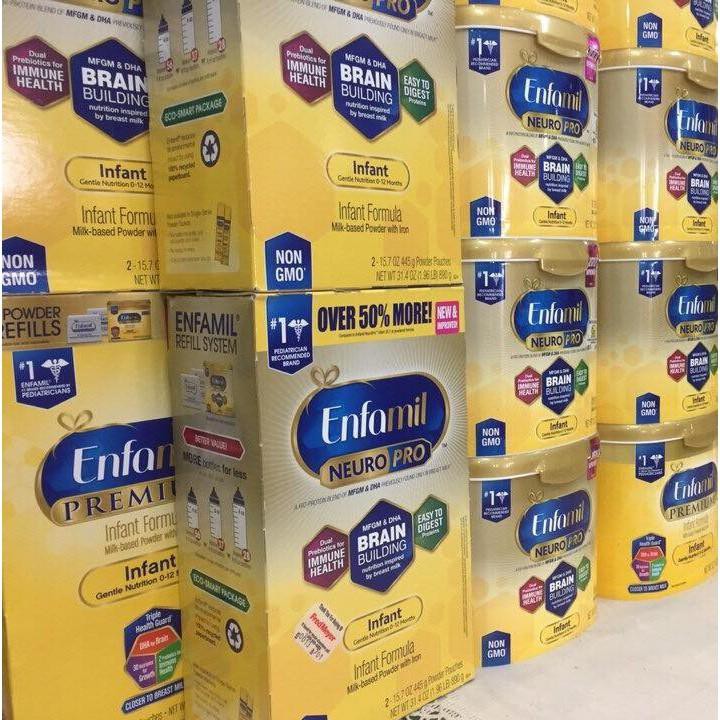 Sữa Enfamil Neuro Non Gmo hộp 587gr và 890gr