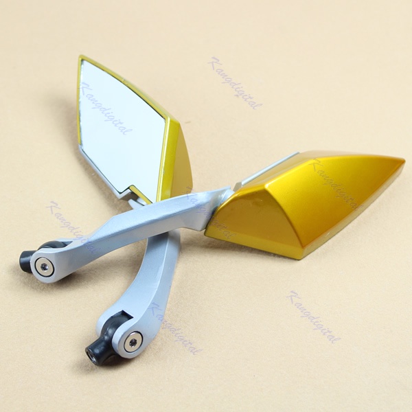 Gương Chiếu Hậu Màu Đen 8mm 10mm Chuyên Dụng Cho Xe Mô Tô
