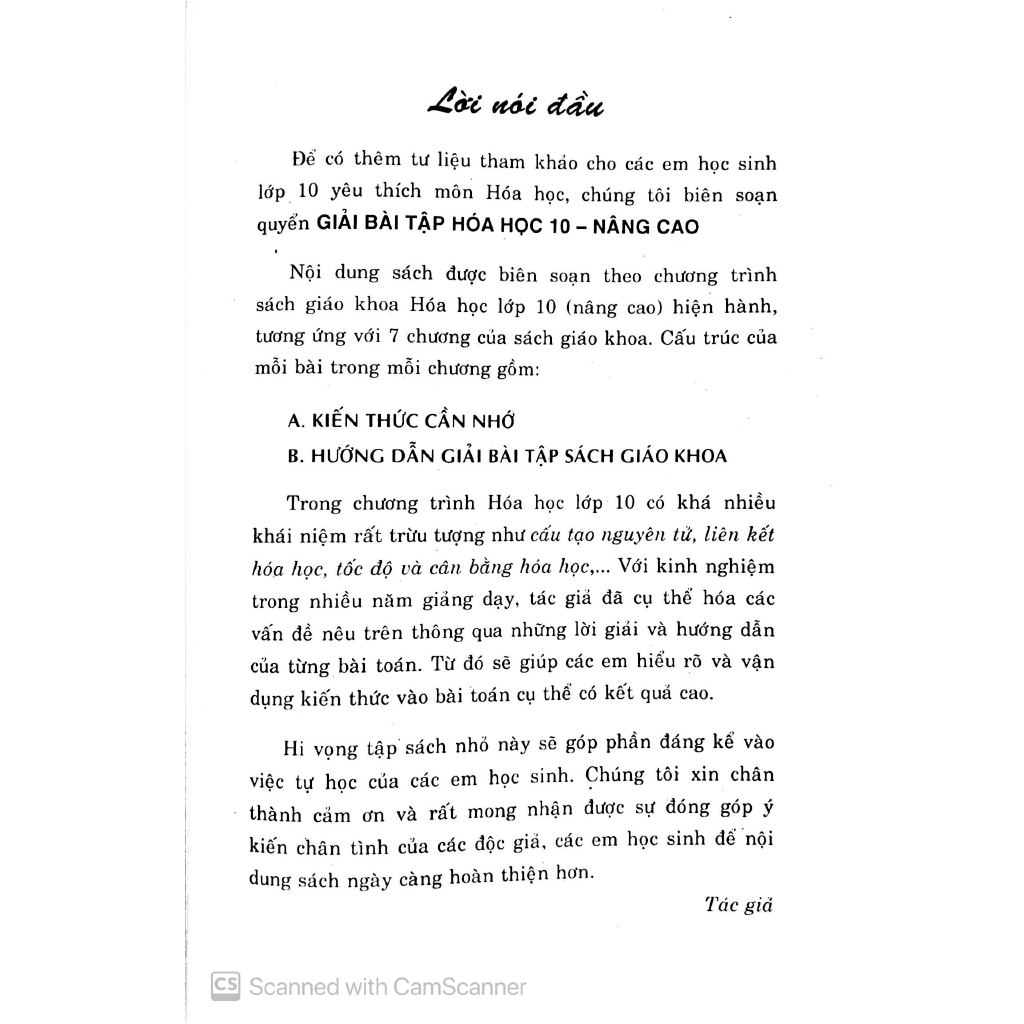 Sách - Giải Bài Tập Hóa Học 10