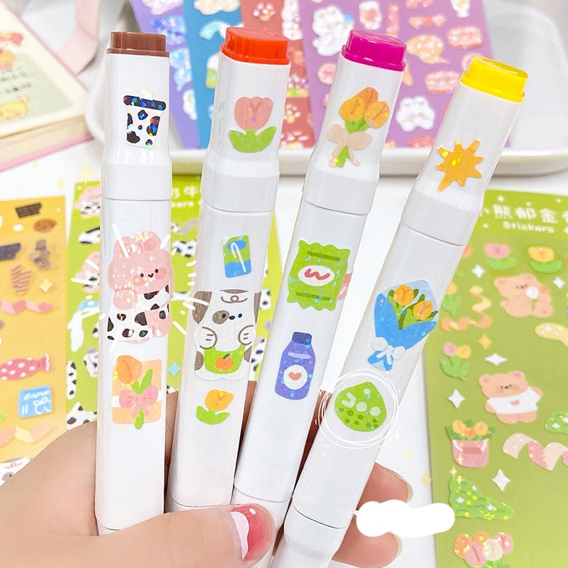 Sticker Dán Trang Trí Sổ, Toploader Lấp Lánh Animal Farm