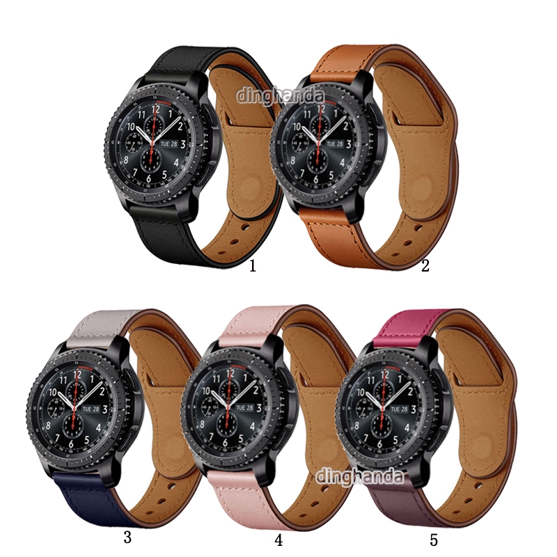 Dây đeo bằng da thật cho đồng hồ thông minh Samsung Gear S3 Classic Frontier