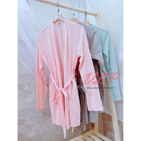 [BIGSIZE_95KG]_DN114_Áo choàng Cotton ngắn viền satin