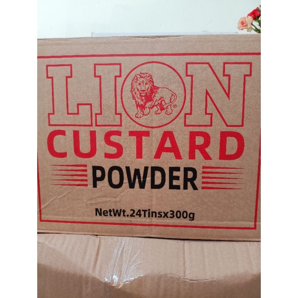 BỘT  CUSTARD LION ( BỘT SƯ TỬ) HÀNG NHẬP KHẨU CHÍNH HÃNG 100% - HỘP 300GR