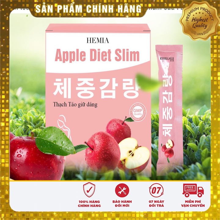 thạch táo giảm cân hemia, thạch táo giảm cân HEMIA hàn quốc, giữ dáng đẹp người thon gọn