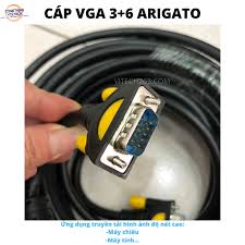 Cáp Vga, Dây VGA 3+6 10m ARIGATO hàng chất lượng cực tốt, truyền tín hiệu nhanh và ổn định, không lỗi