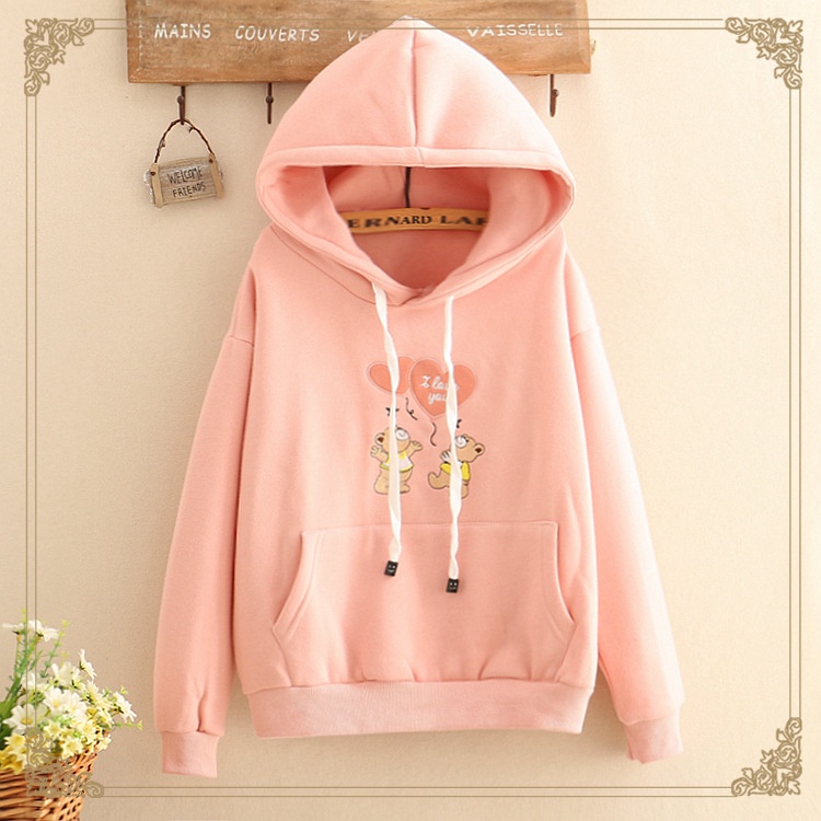 ÁO KHOÁC HOODIE NỮ MẪU GẤU THẢ TIM SIÊU XINH MẪU MỚI 2022