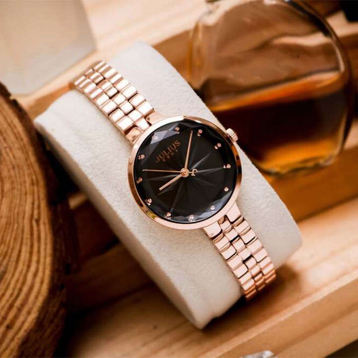 Đồng hồ nữ Julius Hàn Quốc JA-1278 dây thép thời thượng (Chọn màu)