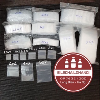 100 chiếc túi zip mini viền trắng