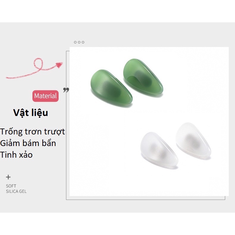 Đệm mũi màu đá cẩm thạch chống trơn trượt , chống vết hằn, giảm áp lực lên mũi (1 cặp)
